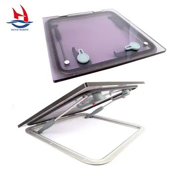 HANSE MARINE Accessories High Quality Aluminium Boat Window Acrylic Flush Square Deck Hatch