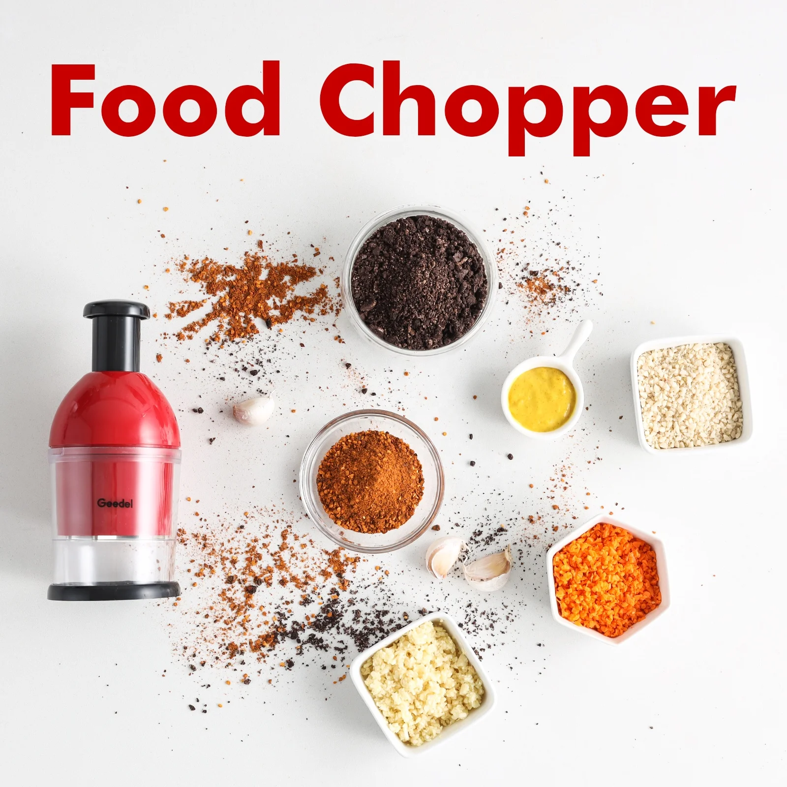 Easy to Operate Manual Operation Onion Vegetable Chopper Hand Held  Food Chopper