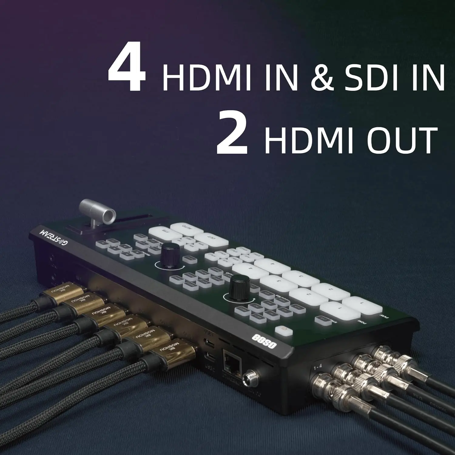 Osee GoStream DuetマルチカメラSDIおよびHDMIライブストリームビデオ