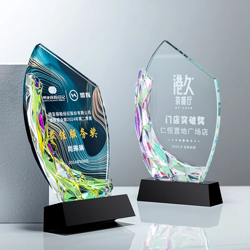 product small bridge low price wholesale creative design business glass awards trophies custom trophy award crystal-36