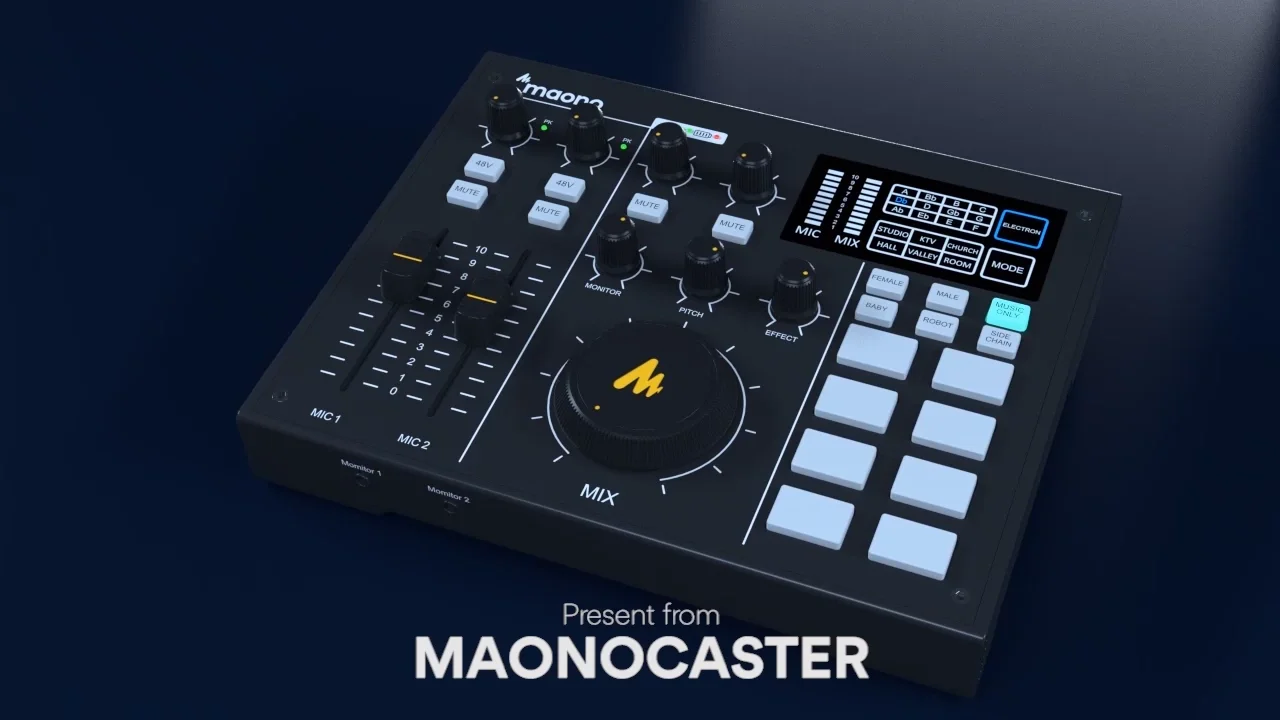 Maono Podcast Equipment Bundle Podcast Mixer Condenser Microphone Dj