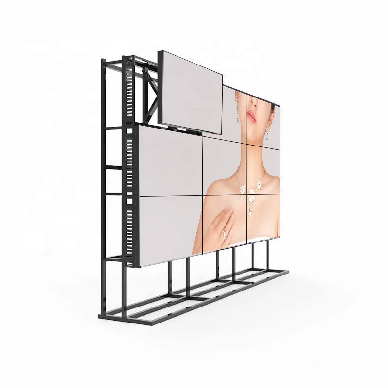 Interactive 43 Inch Splicing Screen Vidmate 4K Advertising Player Monitor Floor Standing LCD Video Wall