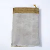 bolsa de lino con cordón