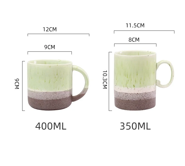 product fenn wholesale novelty vintage belly ceramic coffee mugs 400ml custom logo gradient reactive glazed pottery clay business gifts471-65