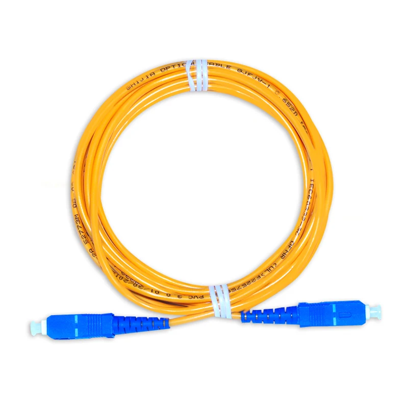 Preço de fábrica OEM 2 metros fibra de saltador de modo único SC / UPC fibra óptica patch cord