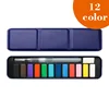 [Scatola blu in metallo] 12 colori con penna a serbatoio d'acqua