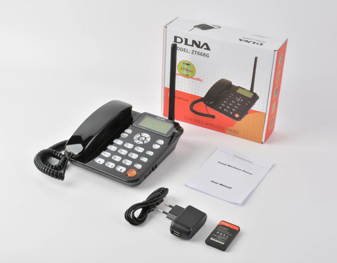 Source GSM двойной Sim-карты фиксированный беспроводной Настольный телефон  GSM FWP DLNA ZT668G с сим-картой on m.alibaba.com