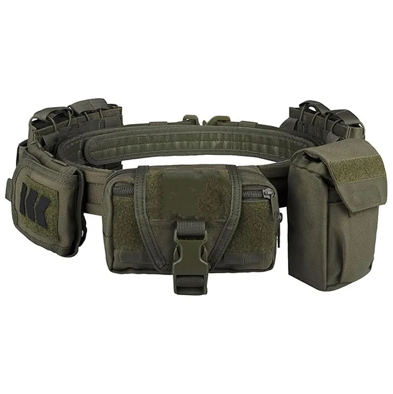 Wholesale High Quality Multifunctional Tactical Belt with Quick Release Accessory Pouches Premium Wholesale Duty Belt for Men