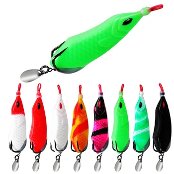 Cheery Fishing 10g/16g Frog Lure Artificial Soft Bait with Blood Trough Hook for Carp Bass Trout Species – Soft Lure – view 2