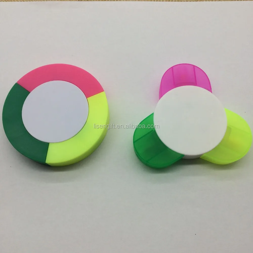 3 Color in 1 Mini Triangle Shape Highlighter - Lisen Markers