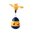 Blue [with feathers] roly-poly toy