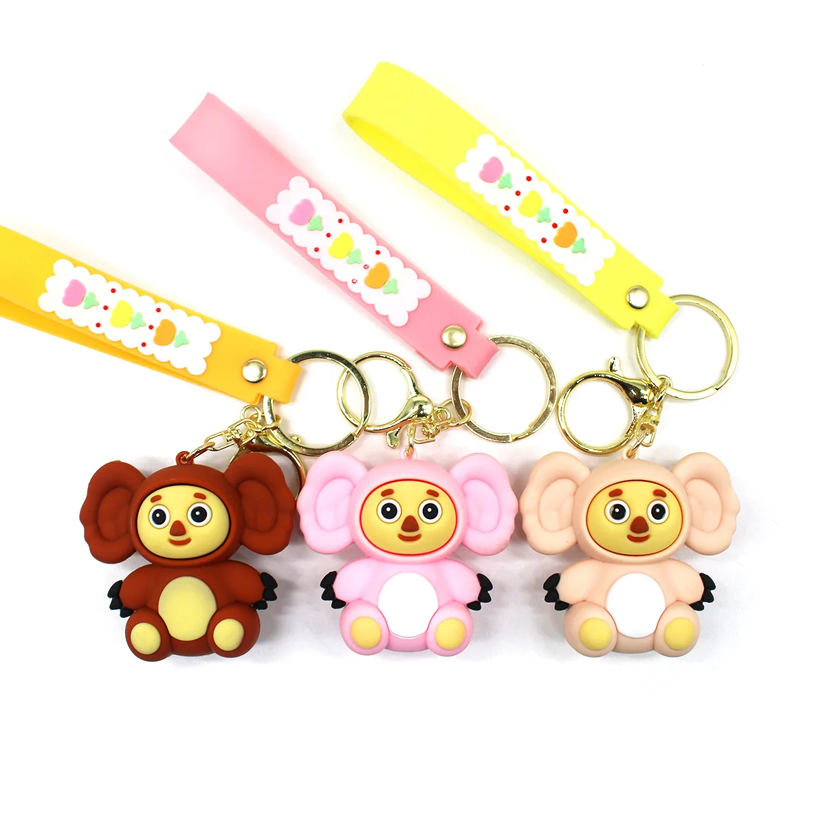 Cheburashka Keychain - Adorable Animal Monkey Pendant