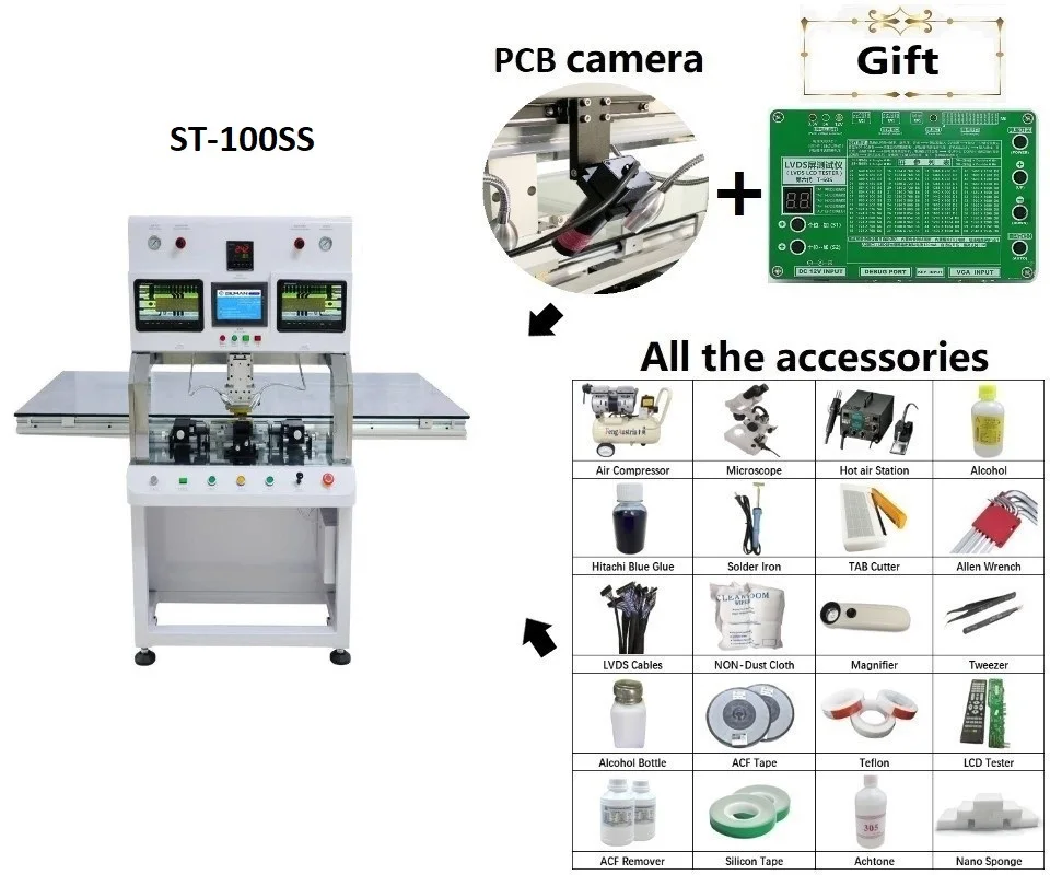 Small Size ACF Bonding Machine for LCD Repair & Welding