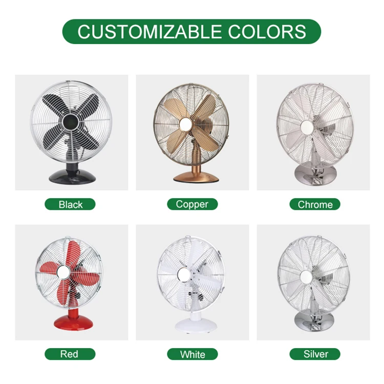 Retro Desk Fans - High Speed Metal Vintage Cooling Solutions