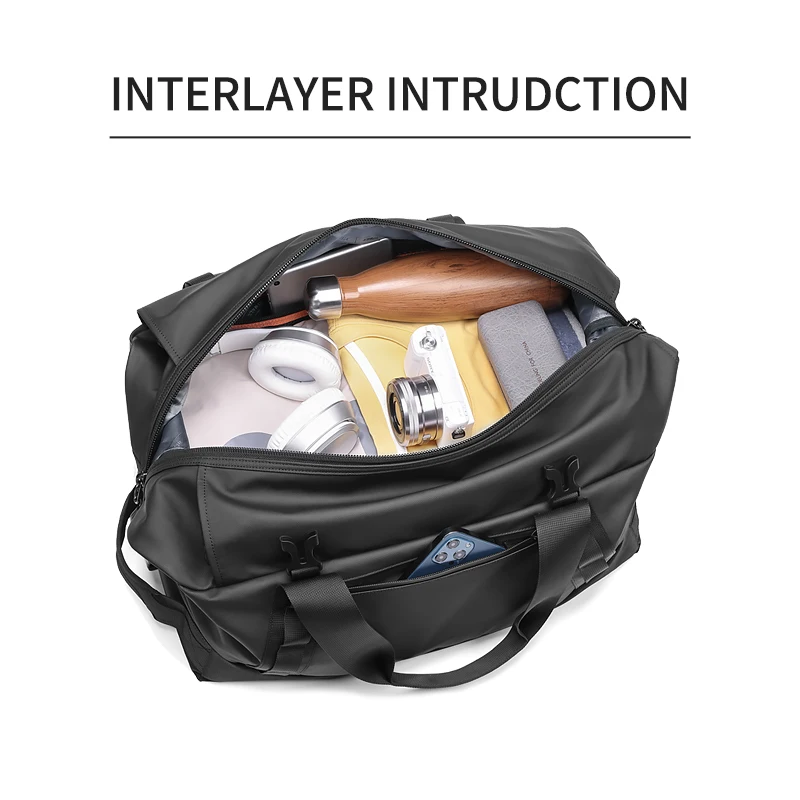 Pailox Large Capacity Outdoor Waterproof Backpack With Multi-Carrying Methods Independent Dry-Wet Compartment Bottom Wear Pad