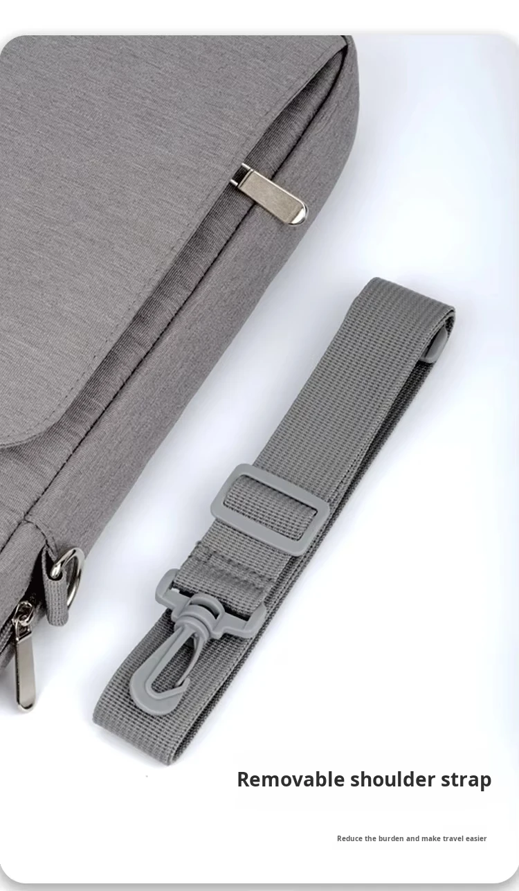 product customized lightweight simple waterproof for ipad fashion crossbody bag zipper closure polyester cover 11inch 13inch laptop bag-5