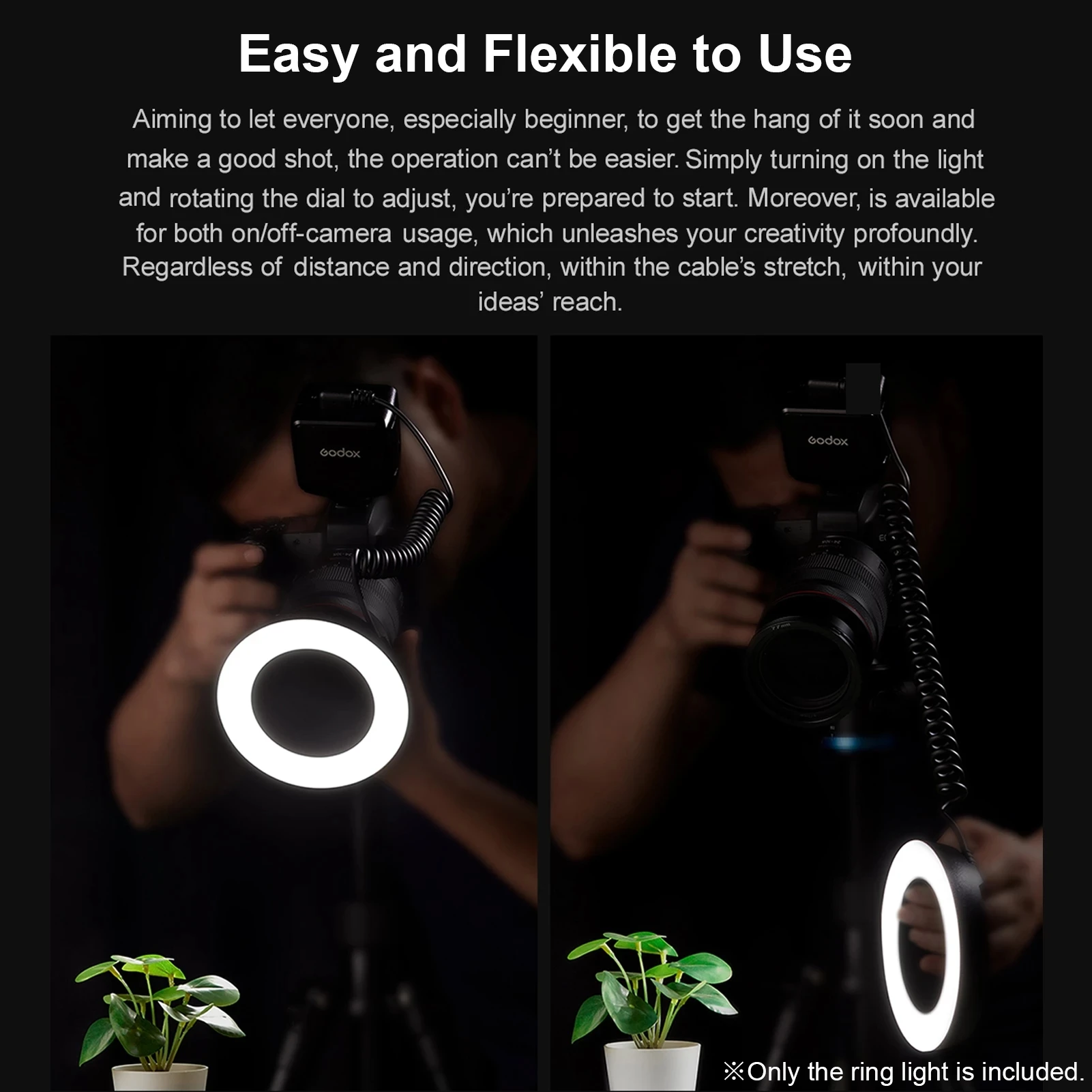 Godox RING72 Macro LED Video Light: Professional 5600K Fill Light