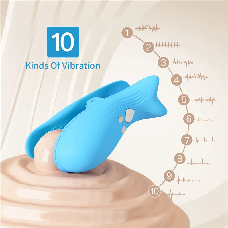 New Wireless Remote Control Magnetic Charging Dolphin Breast Clip Vibration Chest Massage  Masturbator SM Electro Nipple Clamp