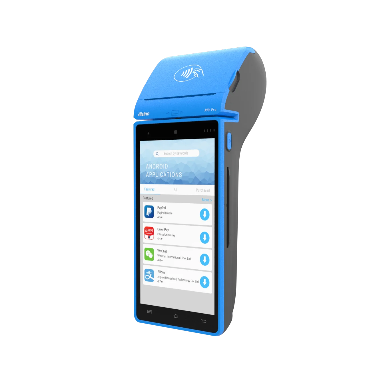 Handheld Portable Android 10 Online POS Machine With Fingerprint Printer Android POS Terminal Systems