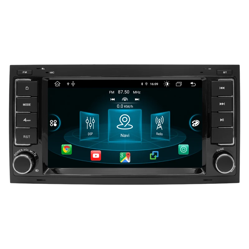 Autoradio Android Pour VW Touareg 2004-2011 / Transporter T5 2004-2009 - CarPlay/Android Auto Sans Fil, GPS, 4+64 Go, Caméra Recul