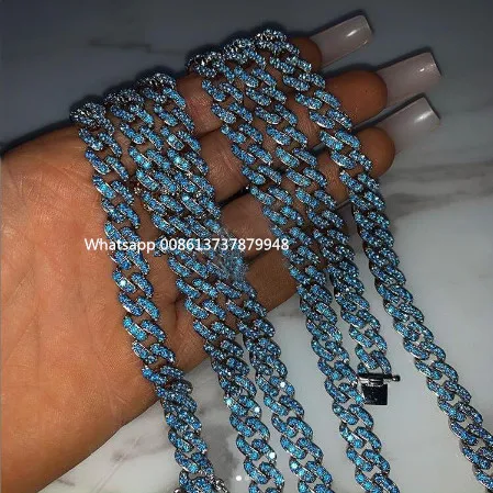 blue diamond cuban link