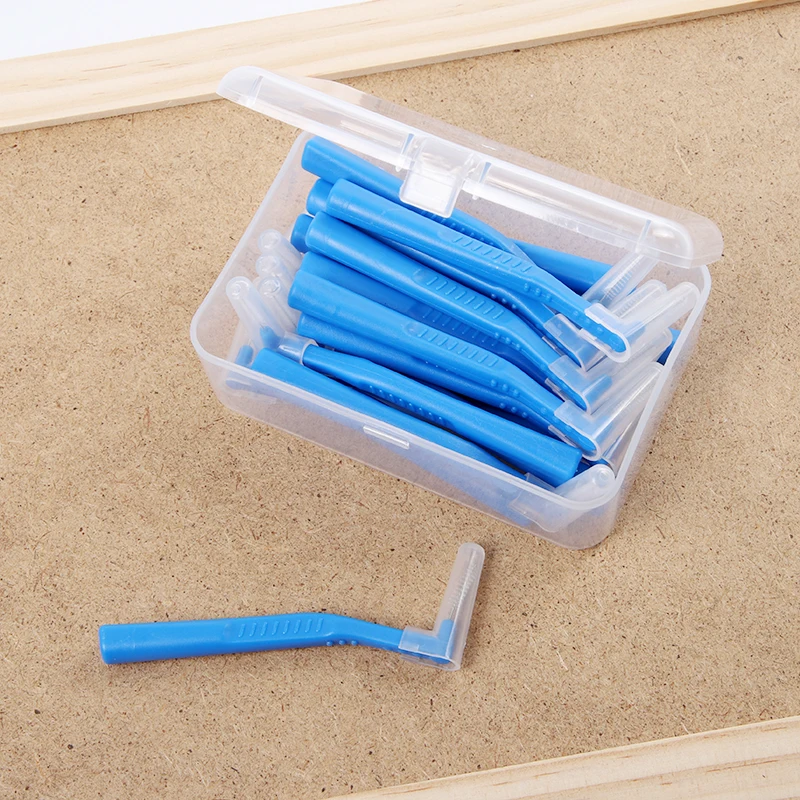 L-образная межзубная щетка с длинной ручкой