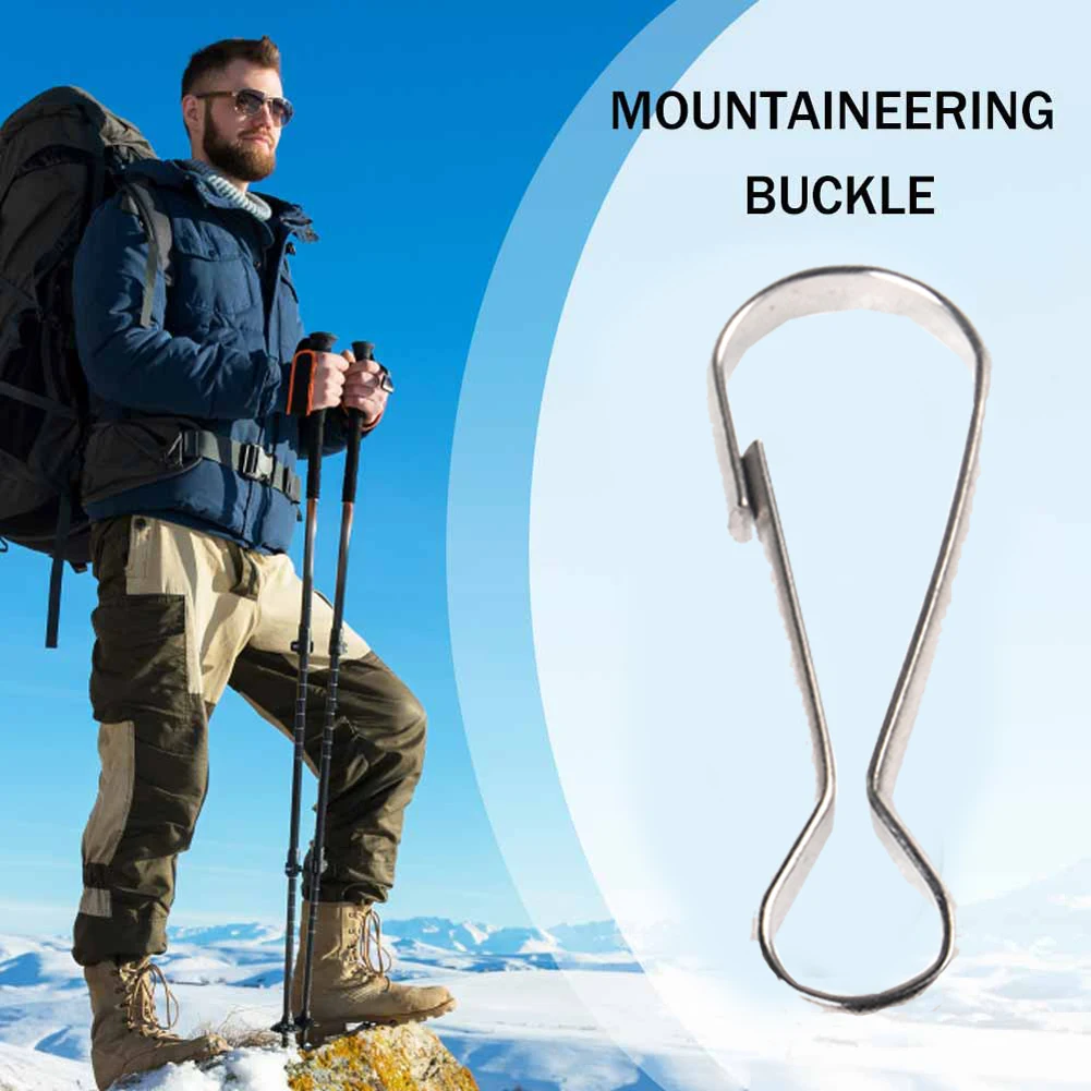 1000pcs Snap Spring Hooks Rings Clip Metal Silver for Outdoor ID Card Paracord Keychain Zipper Pulls Phone Lanyard Accessory