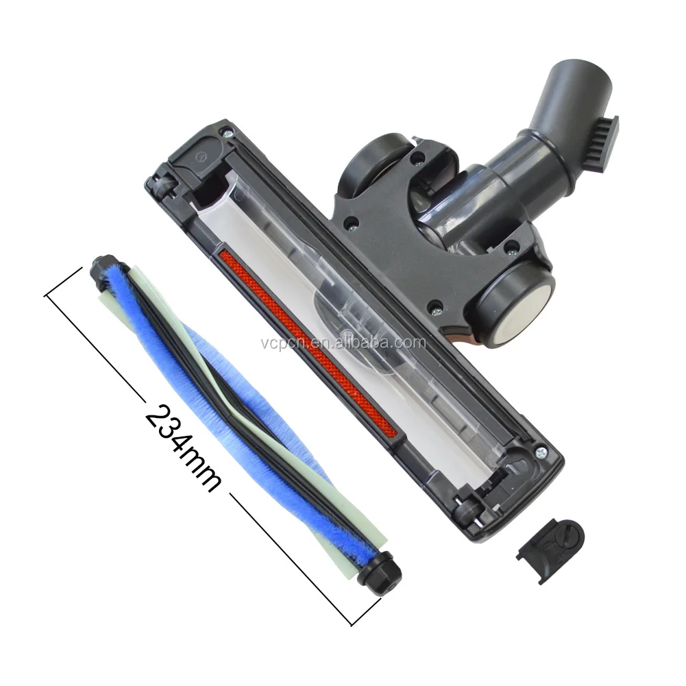 FACTORY VACUUM CLEANER ACCESSORIES SPARE PARTS NORMAL TURBO FLOOR DUST BRUSH HEAD WITH PP HAIR RUBBER & DETACHABLE ROLLER BRUSH