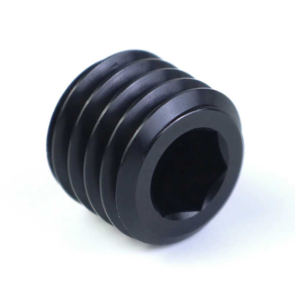 OEM Aluminium 6061 CNC-drejetekstdele Matte Sort Oxidering Heksadapter Sokkelstik til Robotautomatisering & Industrielle Maskiner