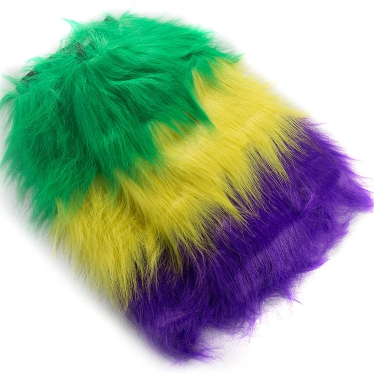 Mardi Gras Furry Leg Warmers