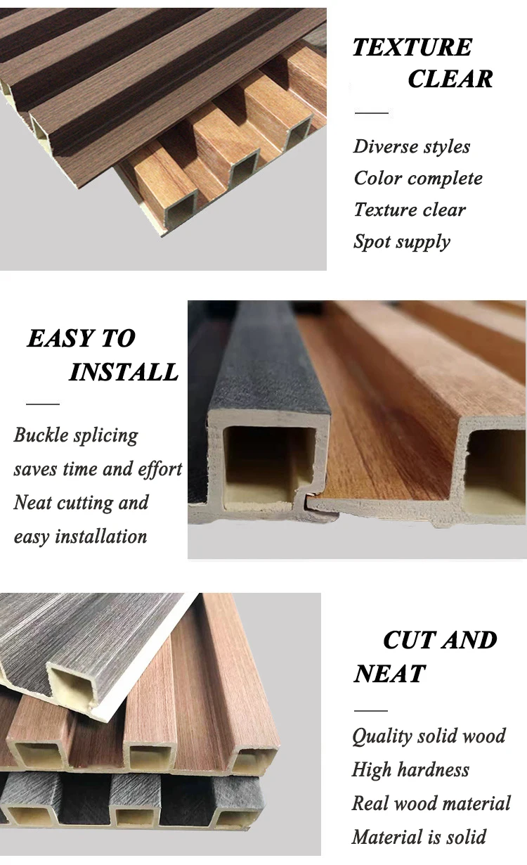 Longtime Wooden Grain PVC Wpc Wall Panels Designs for Decoration ...