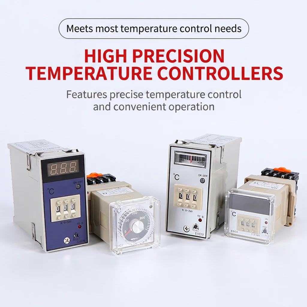 E5C4 Dial Adjustment PID Intelligent Digital Temperature Controller E5C2 Rotary Thermostat E5EN E5EM ODM Industrial Instrument