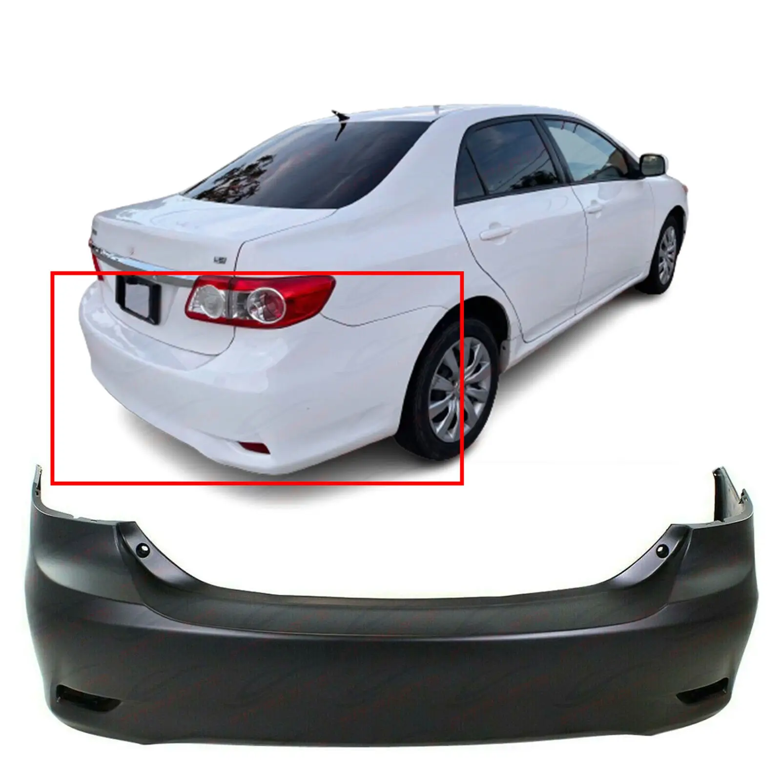 usa model auto parts car rear bumpers cover for TOYOTA corolla 2010 2011-2013