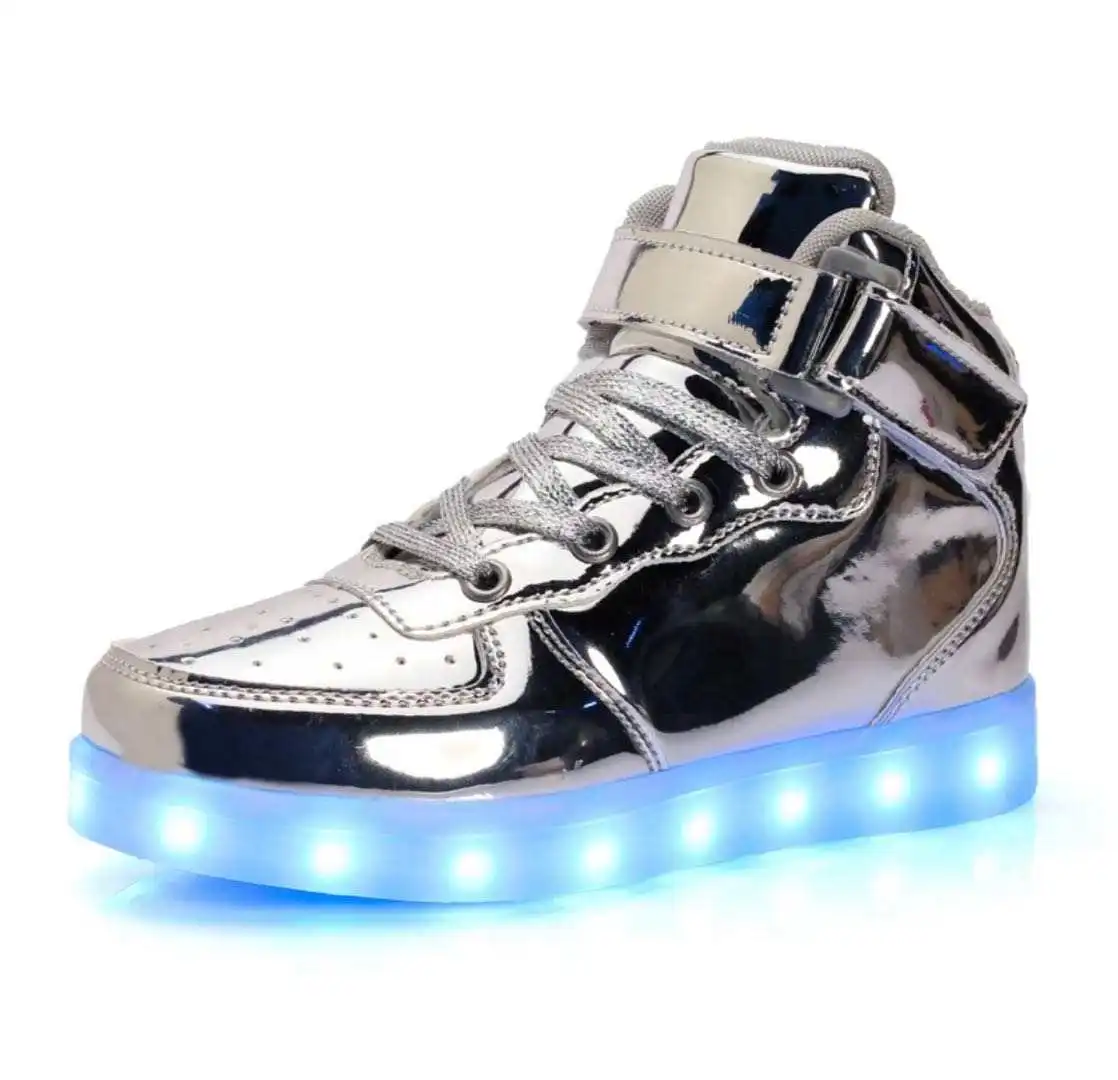 adult flashlight rechargeable shoes Adult Led Light Up Skateboard Shoes Kids Flashlight Fitness Training Shoes Children's Fashion Sneakers Usb Rechargeable