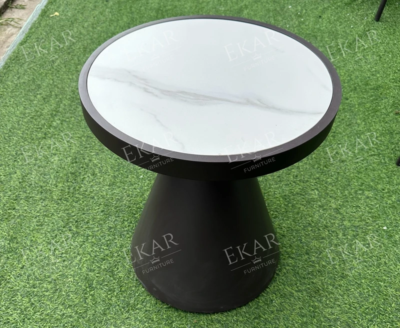 New chic outdoor corner table with waterproof design Balcony table manufacture