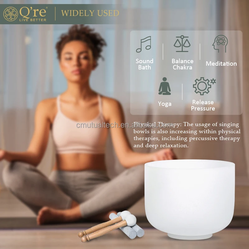 White Crystal Quartz Singing Bowls 432Hz Alchemy Crystal Bowls Sound ...