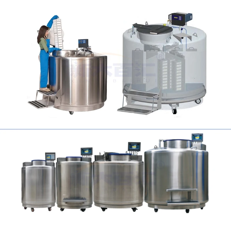 1600L Big Biobank Freezer Liquid Nitrogen Tank Lin Containers for