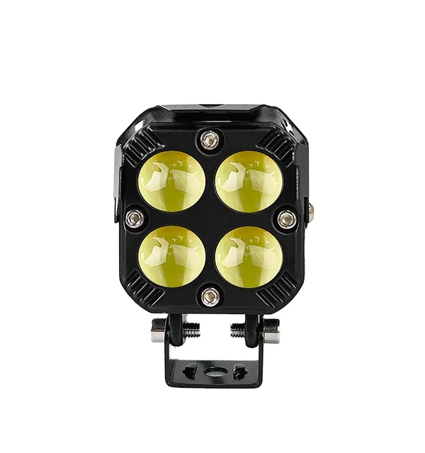HJG Motorcycle Car LED Headlights Waterproof Work Light dual color Headlamp Low Beam High Beam Car LED Lights