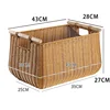 Large size with wooden handle - Brown