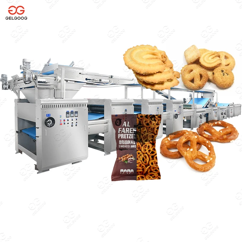 Complete Fully Automatic Hard and Soft Cookie Making Plant Round Egg Biscuit Production Line