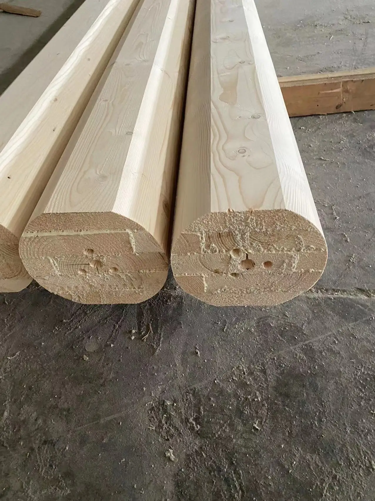 Pine Sylvestris Anti-corrosion Log Column - Buy Heavy Timber ...