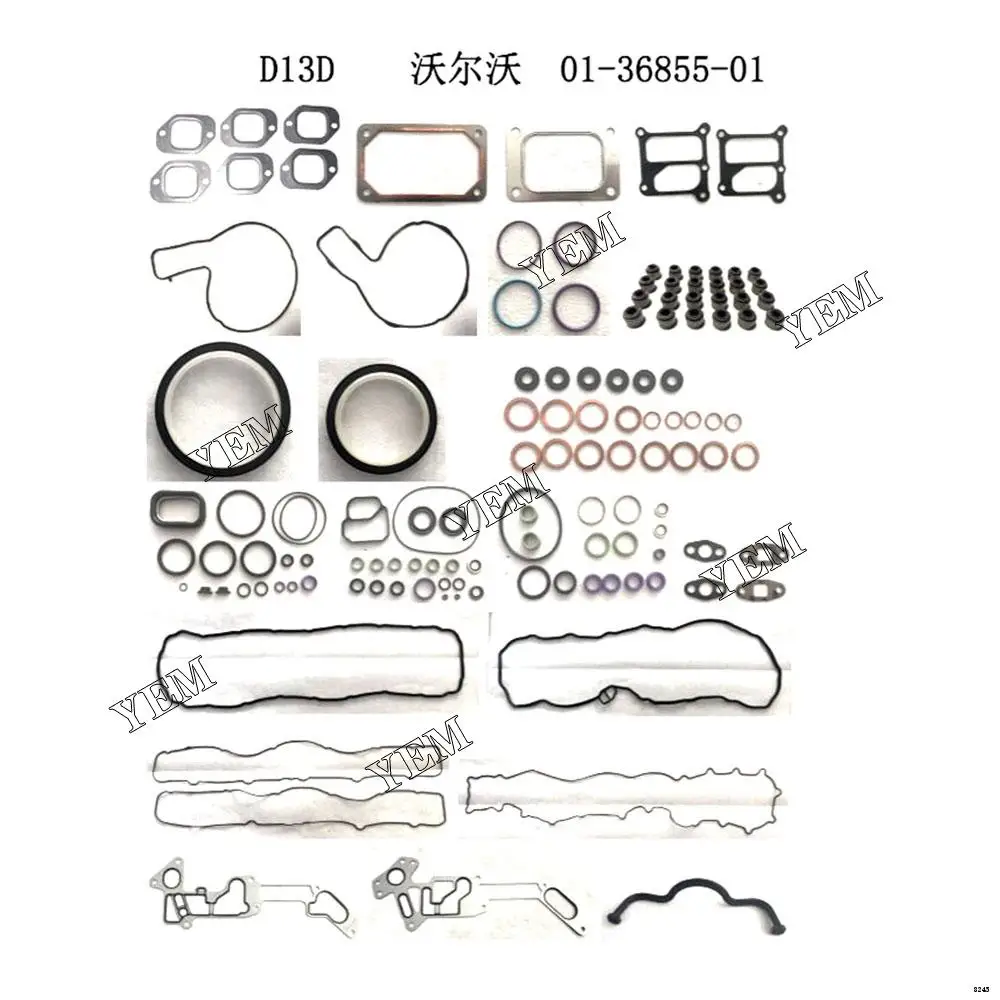 Complete Gasket Set With Head Gasket 01-36855-01 For Volvo D13D
