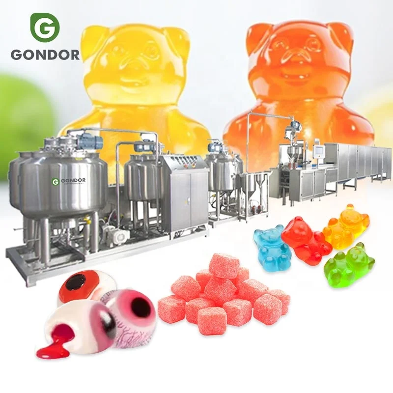 Medium Scale Gummy Large Scale Candy Eyes Production Line Gummy Process Machine a Bonbons Jelly