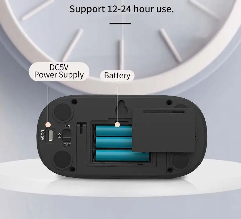 Magnetic 3 Brightness 4 Alarms and Volume Countdown Count up 3.6” Large LED Display Digital Kitchen Visual Timer