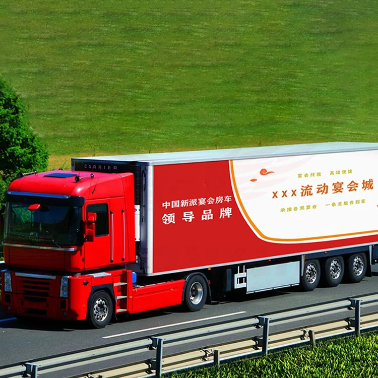 Host in Style with the Mobile Banquet Hall Truck Semi Trailer 15x12m Your Premium Venue Mobile Banquet Truck