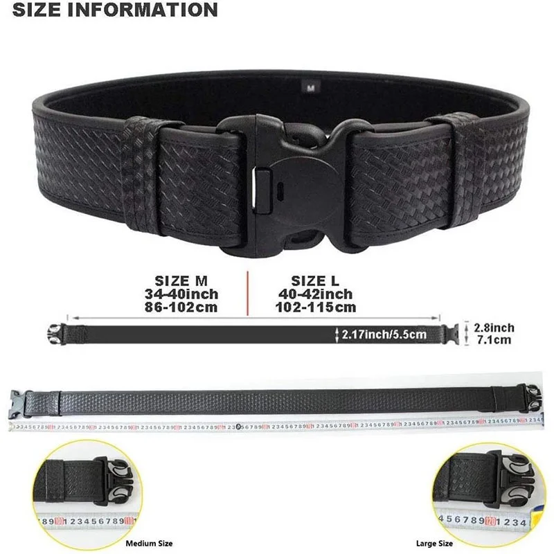 Lightweight Mountaineering Practical Duty Web Belt Adjustable Strap Duty Belt Rig Security Modular Duty Belts with Pouches