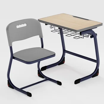 China preschool furniture  High Quality School Desks and Chairs Set For Students table school furniture wooden desk and chair