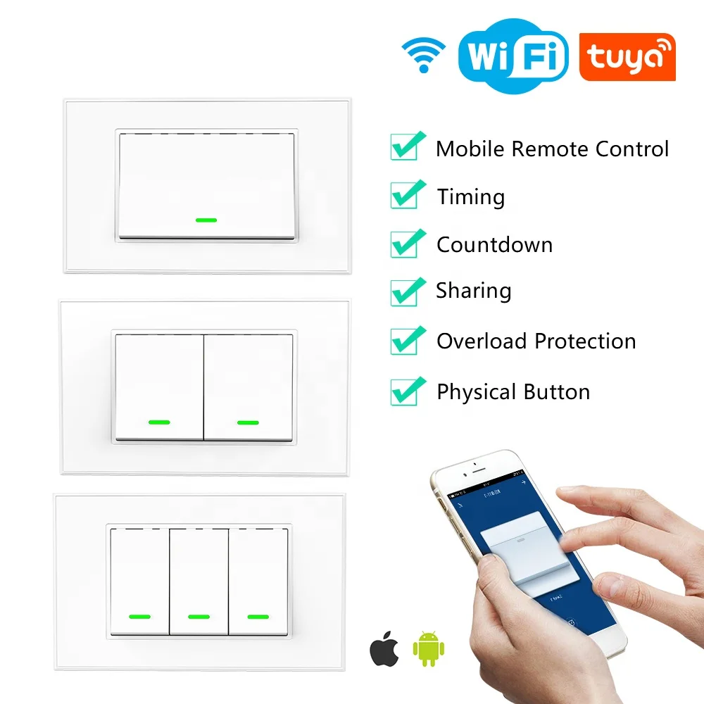 WIFI APP Remote Control Smart Home Smart Light Switch Remote Control Matter Smart Wall Switch