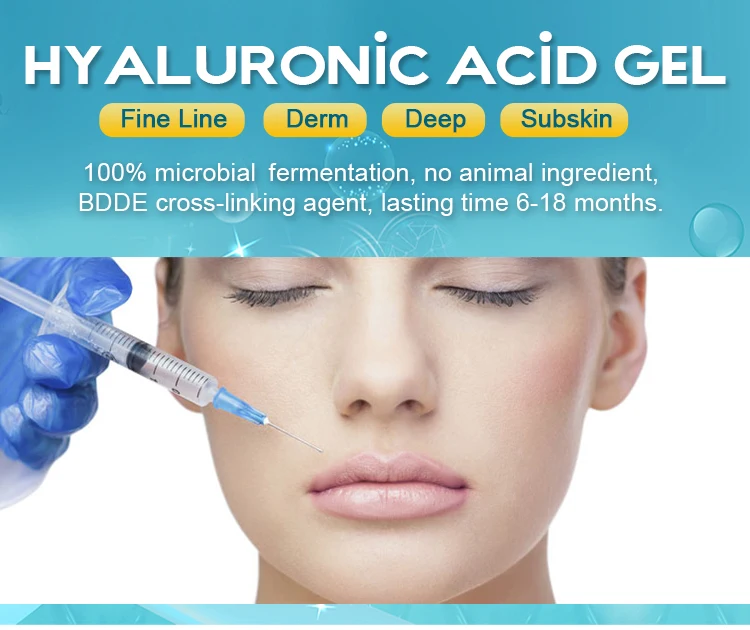 injectable dermal filler 2 ml deep derma filler hyaluronic