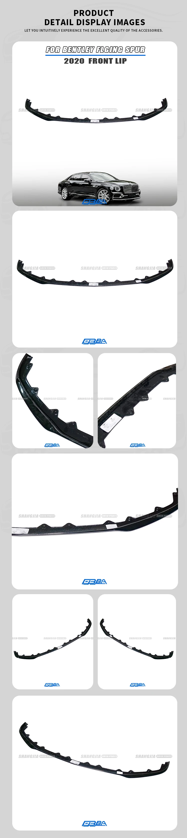 bentley front bumper lip for bentley flying spur 2020 genuine used -3